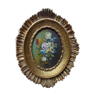Oil paint on copper.