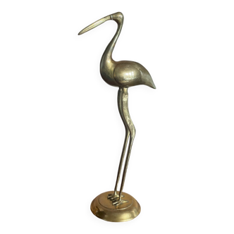 Oiseau héron en laiton 45 cm