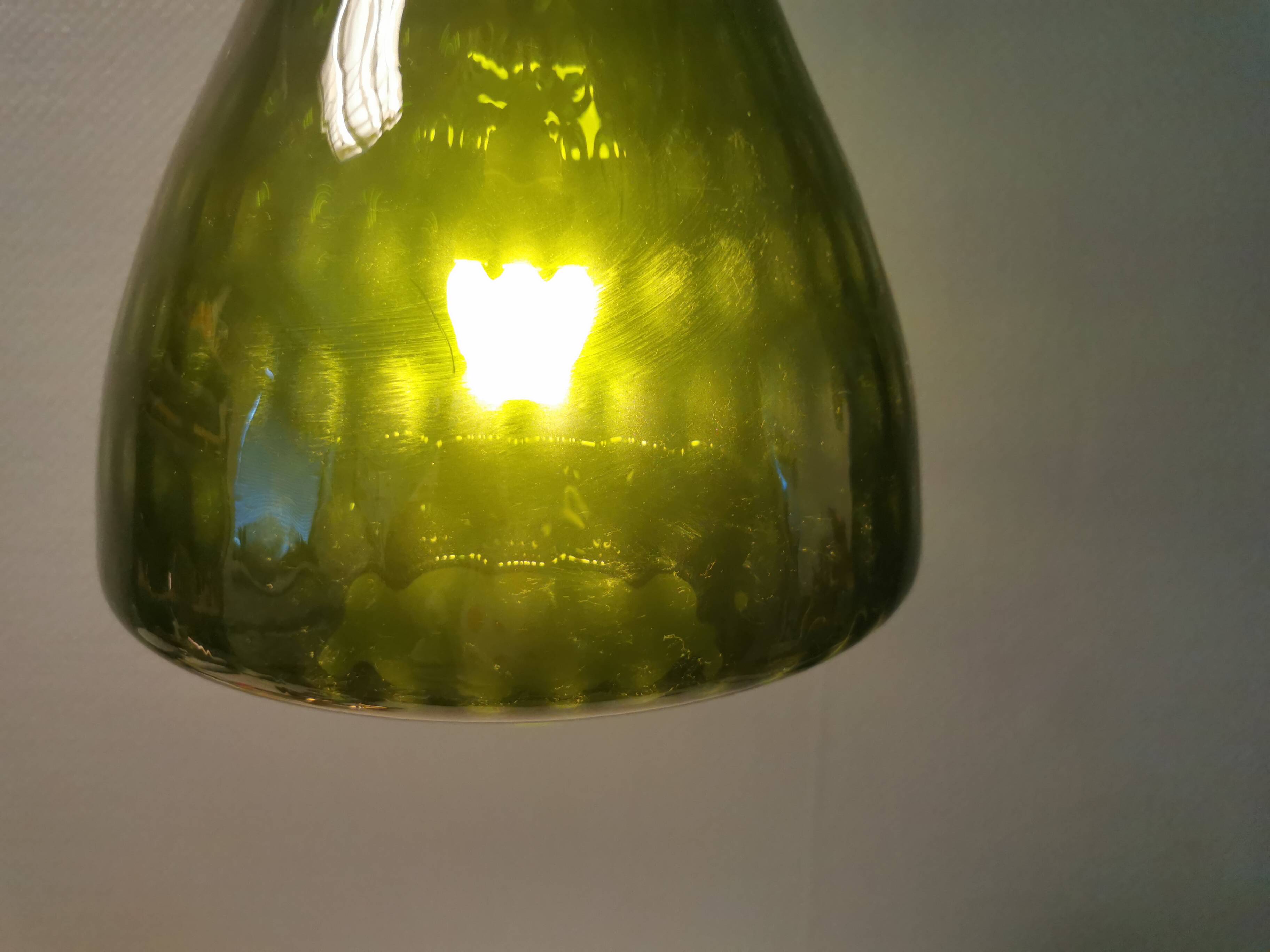 Large hanging lamp designed by Carl Fagerlund for Örrefors Sweden 1960-70s.