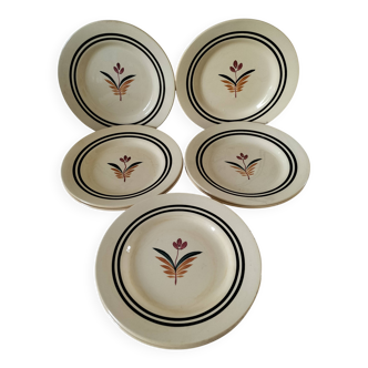 Assiettes Gien modèle Odile