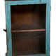Art Deco glass wall window in ancient Burmese teak