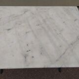 Bistro table in marble from a Parisian brasserie