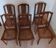 6 chaise cannelé essence poirier Louis 16
