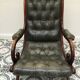 Pair of chesterfield style armchairs
