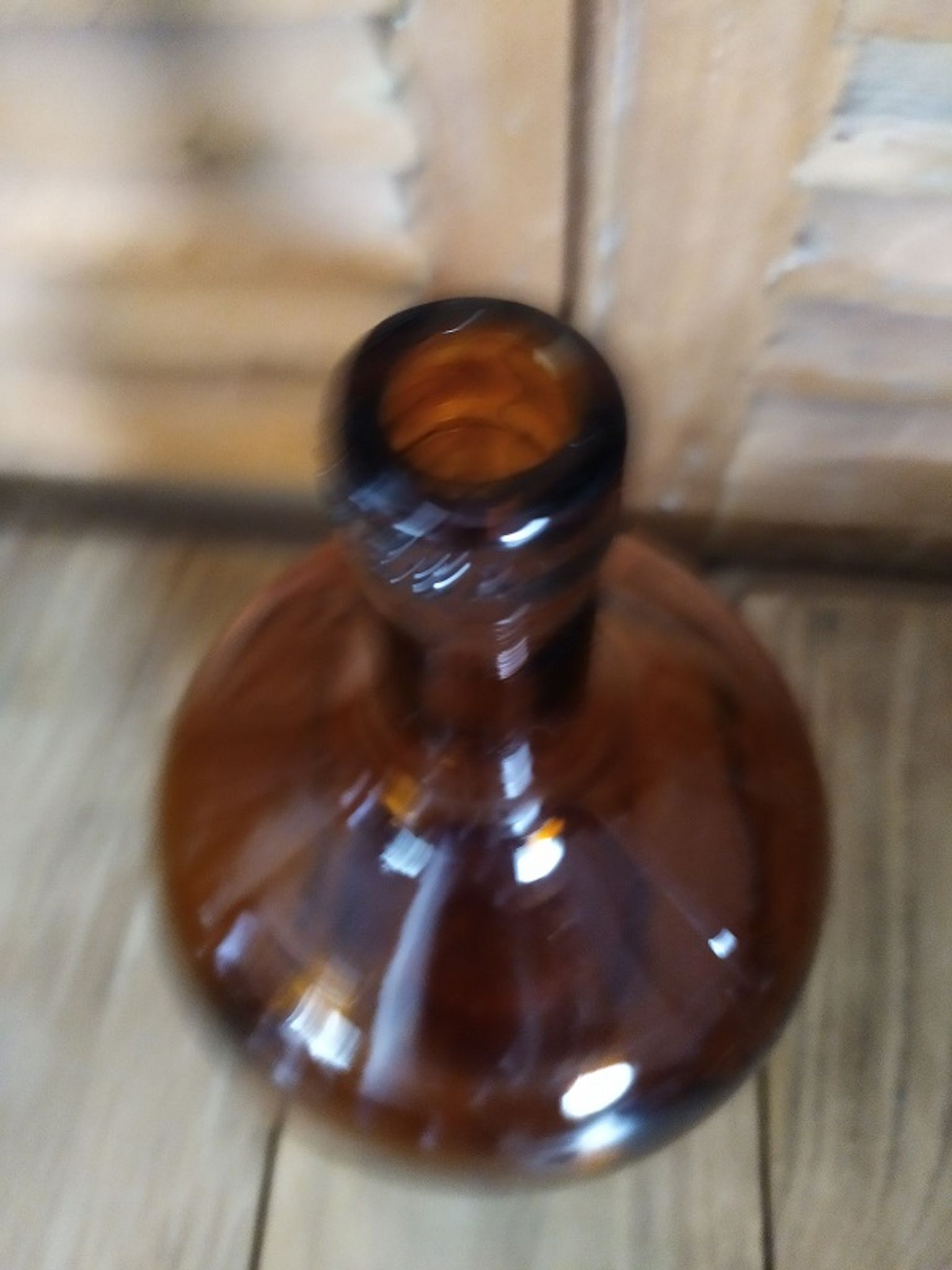 Lady Jeanne Amber Marron Viresa Bonbonne Touque Bottle Old Vintage Dp0521002