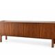 Large walnut sideboard – Restored vintage Scandinavian buffet
