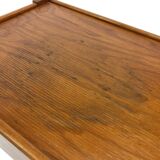 Vintage set of 3 side tables nesting pine wood 60s