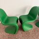 4 chaises Panton par Vitra