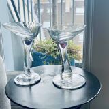 In vino veritas  coupes en verre sou!fflé de fabrice langlade