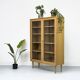 Mid Century Display Case in light oak by WK Möbel, 1970s