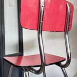 Vintage red Formica chair