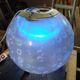 Ball lamp, unique piece created by an artist.