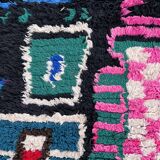 Moroccan carpet Berbere Boucherouite red