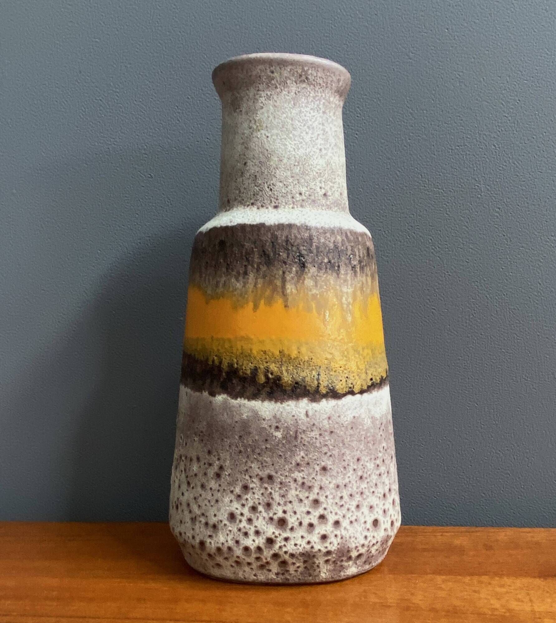 Oval U-keramik vase (uberlacker) model 14321, WGP 1960s