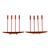 Pair of vintage Scandinavian candlesticks