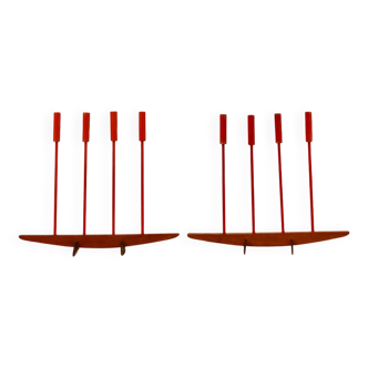 Pair of vintage Scandinavian candlesticks