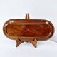 Old Oval Dish Earthenware K&G Luneville Grid Decor 37 x 15.5 cm