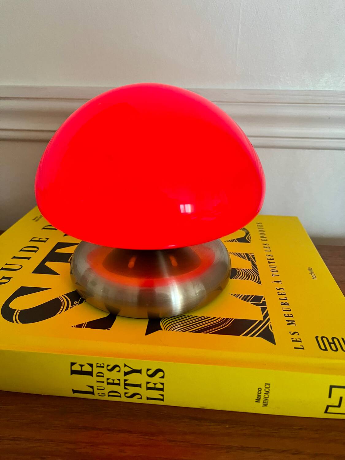 Vintage UFO touch mushroom lamp