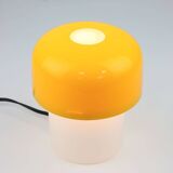 Rare Yellow Mushroom Table Lamp by Luigi Massoni for Guzzini, 1970s