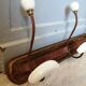 Porcelain wood coat holder