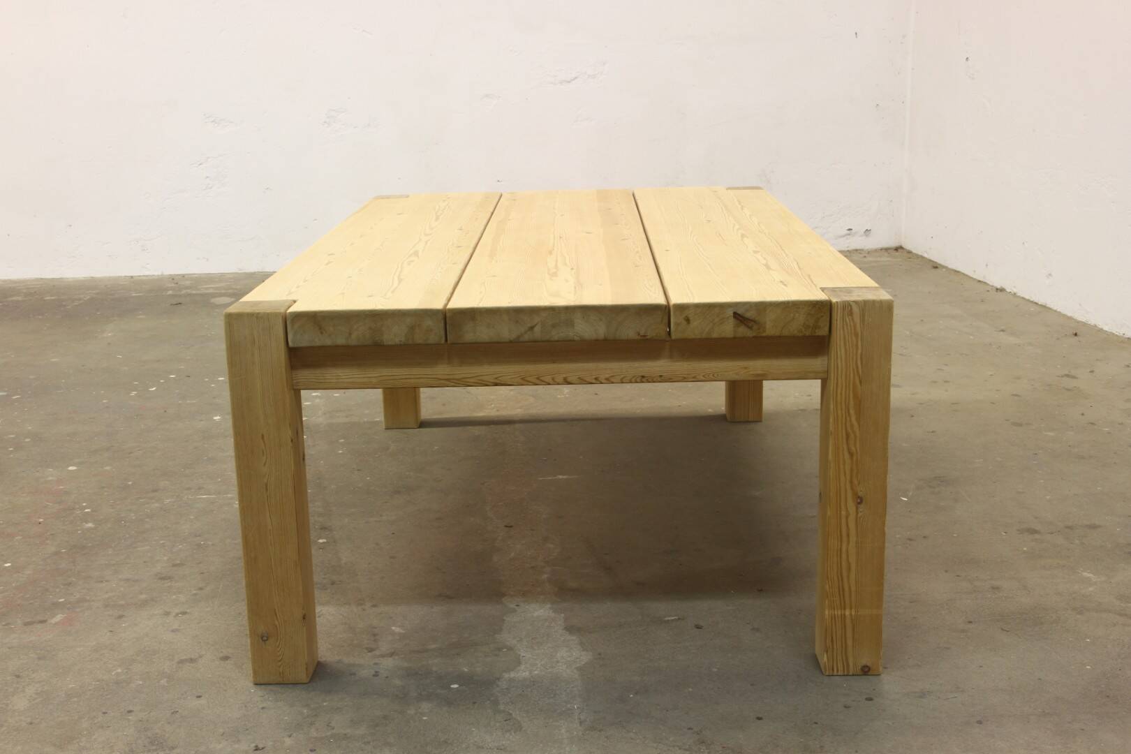 Danish Solid Pine Wood Coffee Table from the 1970s/80s