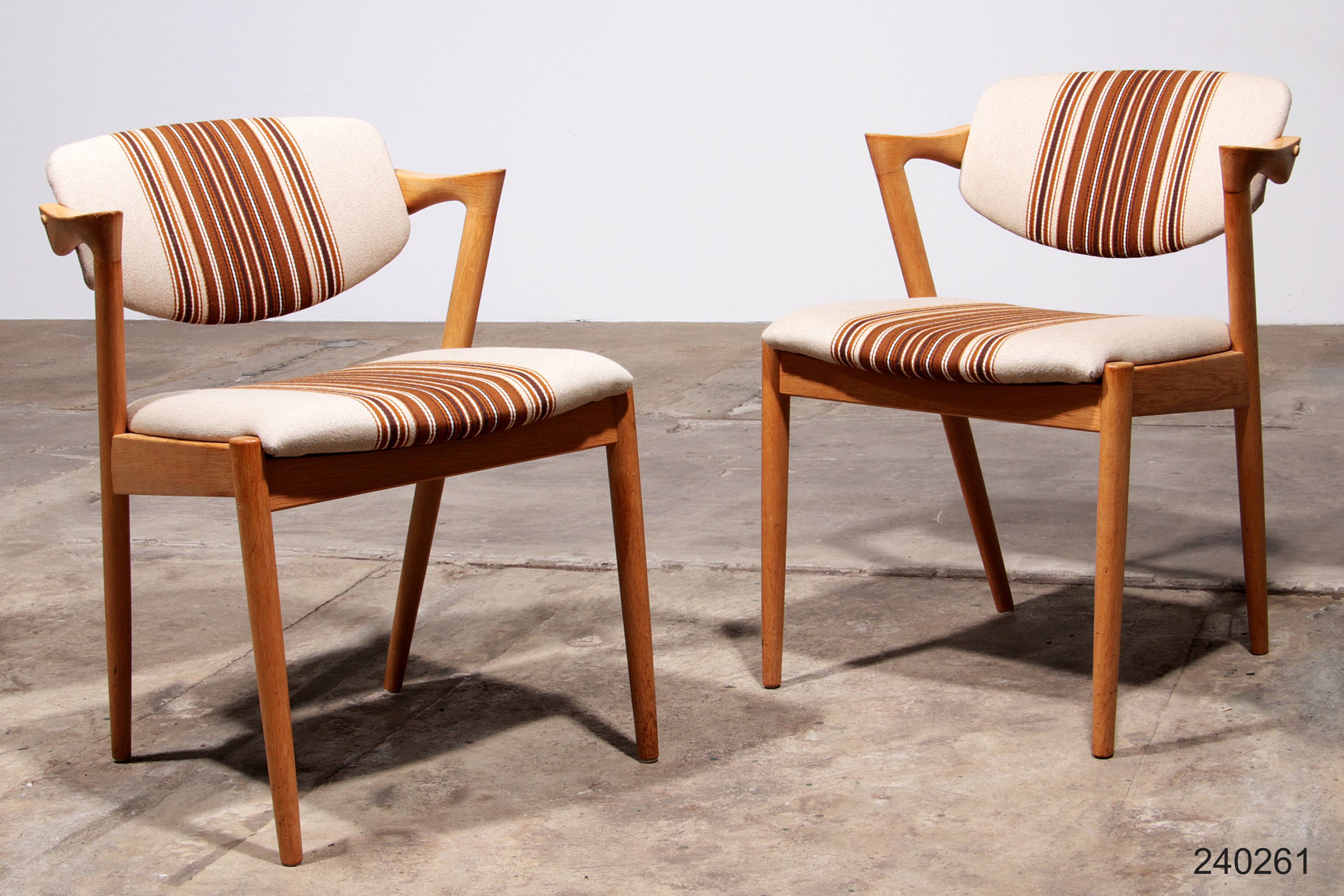 Kai Kristiansen 14 chairs Model 42 made by Schou Andersen 1960 Denmark