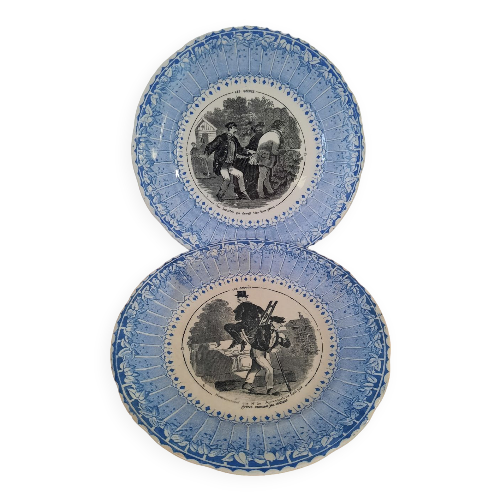 Talking plate Sarreguemines
