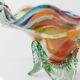 Multicolor Murano Glass Handle Bowl with Polka Dots, Ruffled Rim – 1970s Italian Mid-Century
