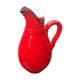 Old red ceramics pitcher vintage 70s