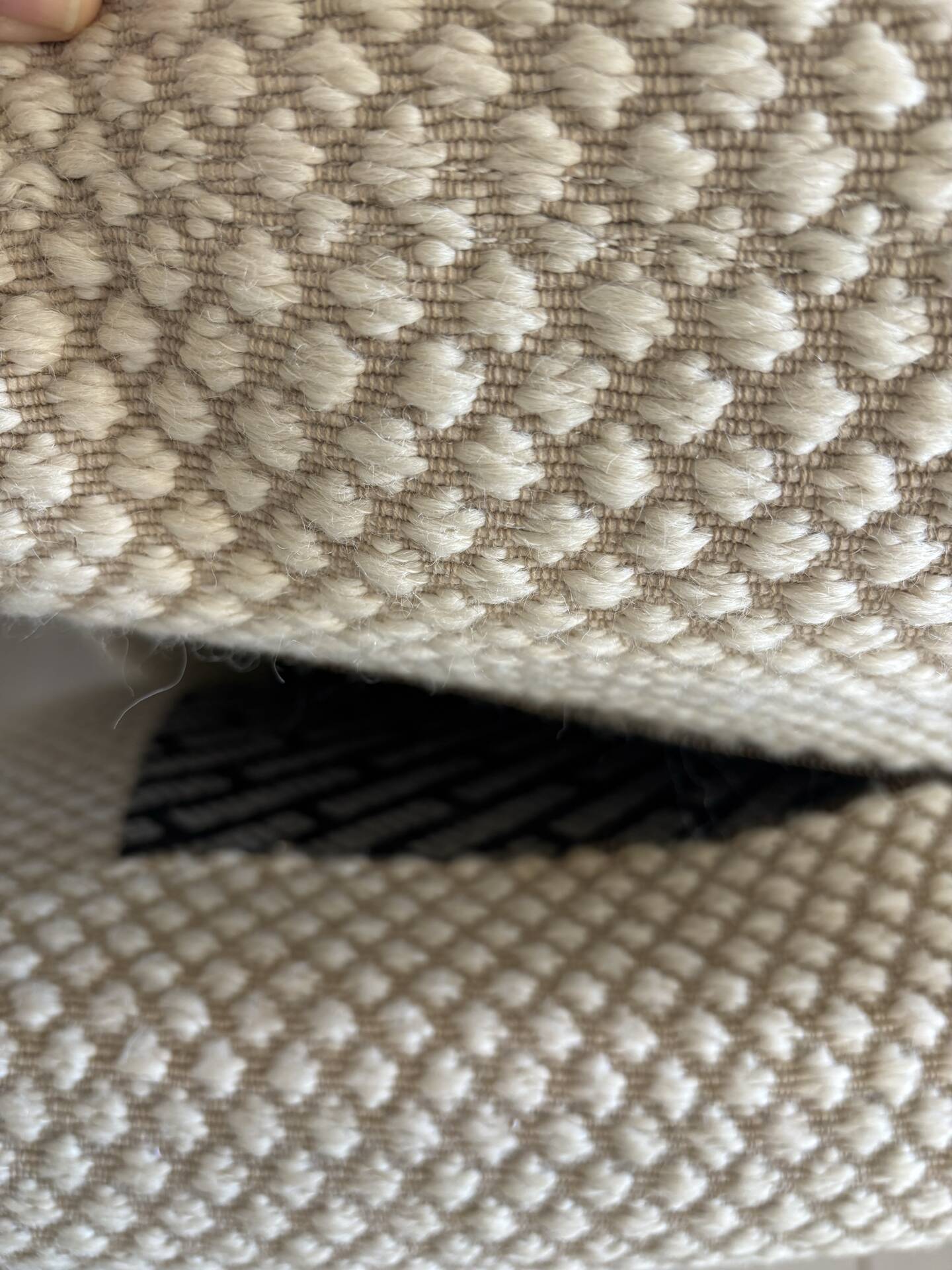 Wool fabric armchair