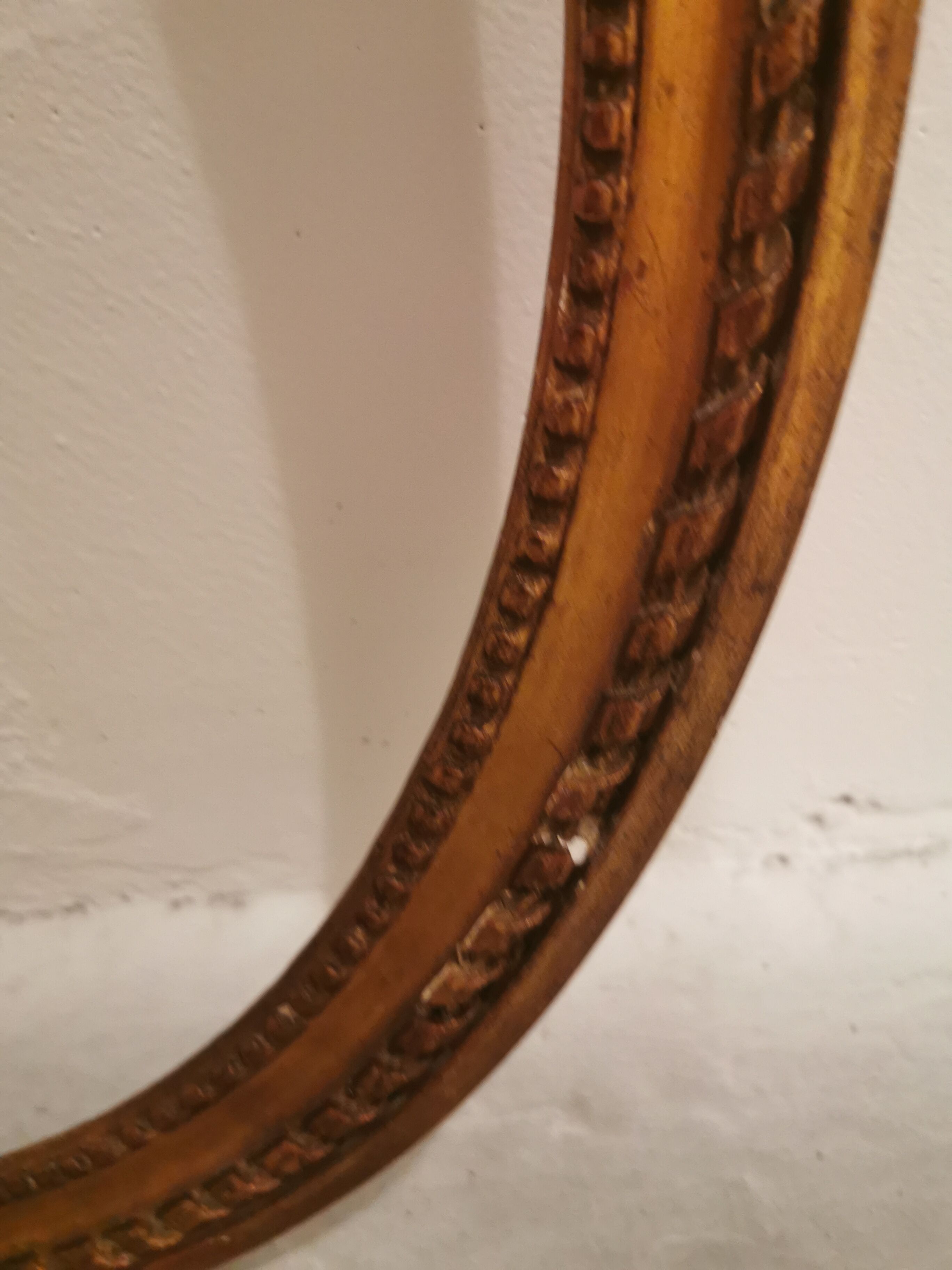 Old gilded wood frame
