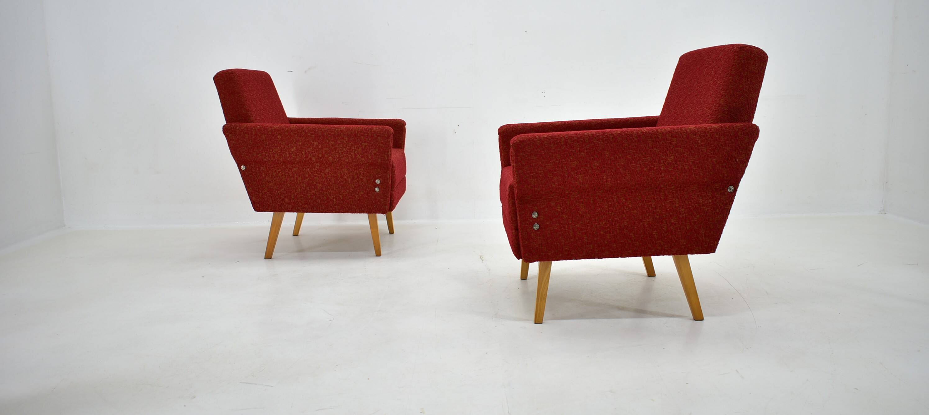 Paire de fauteuils des années 1950, Tchécoslovaquie