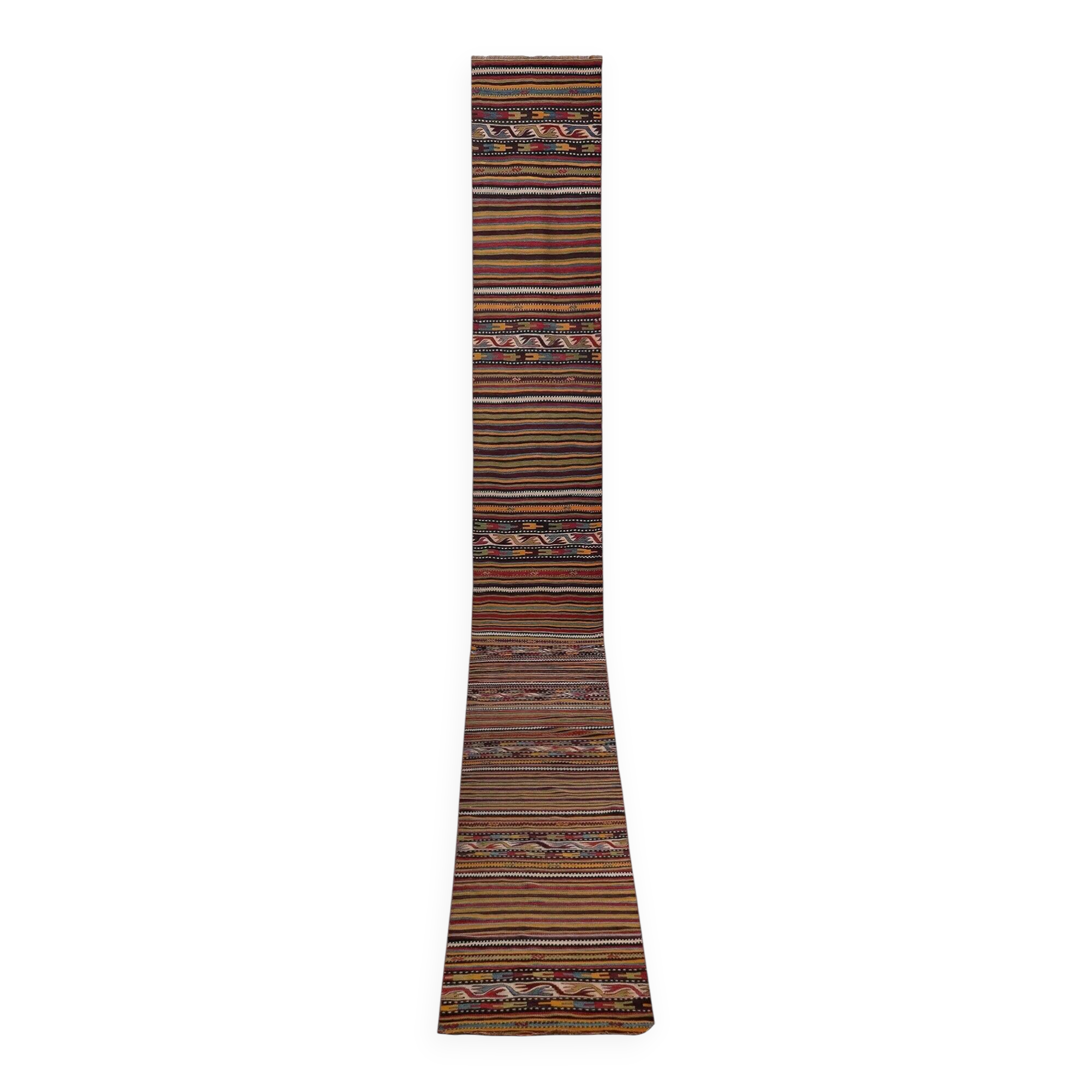 Vintage Turkish hallway rug 71x760 cm