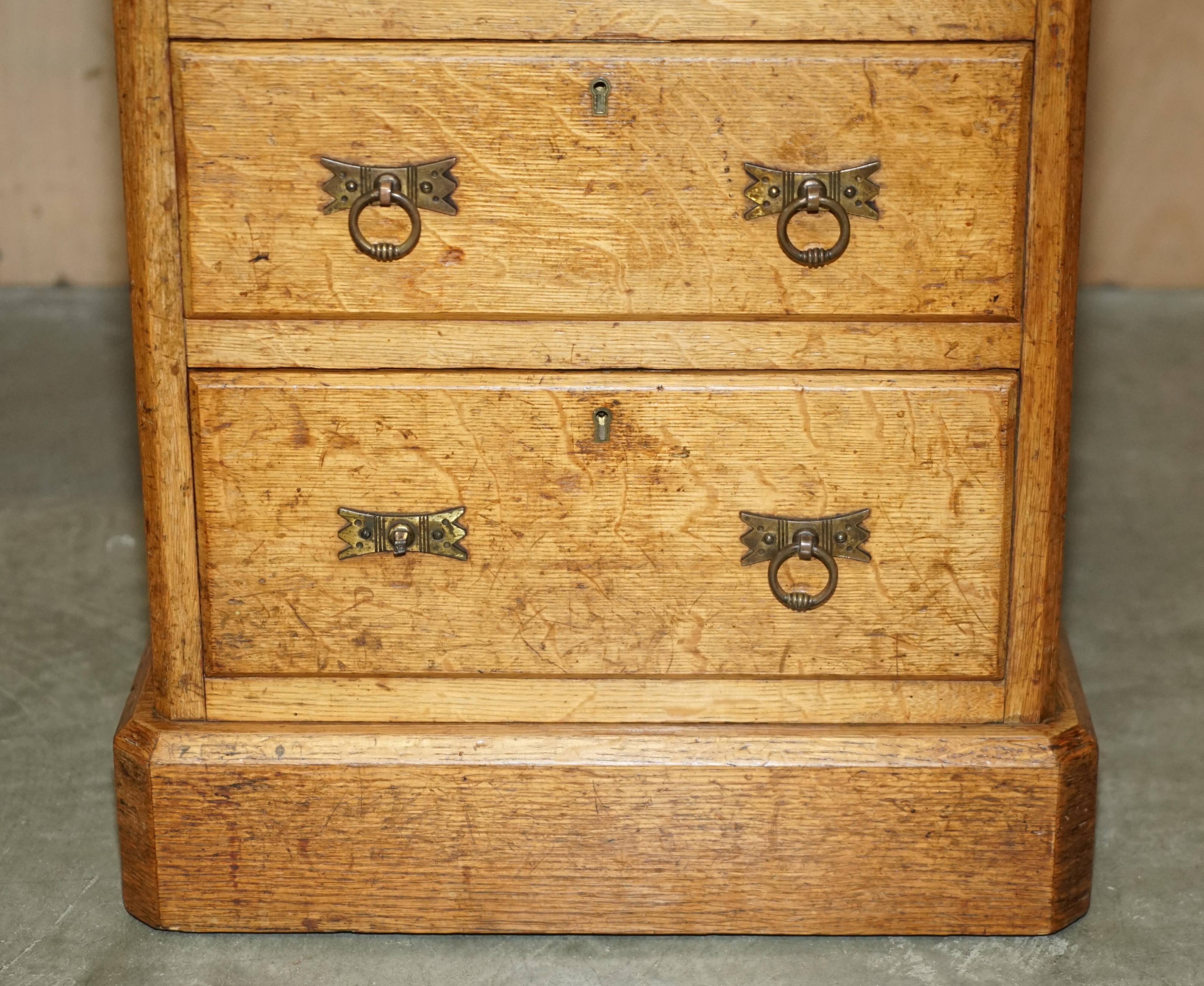 Victorian Oak Partner's Desk circa 1883