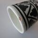 Ceramic tea set Moroccan black white antique