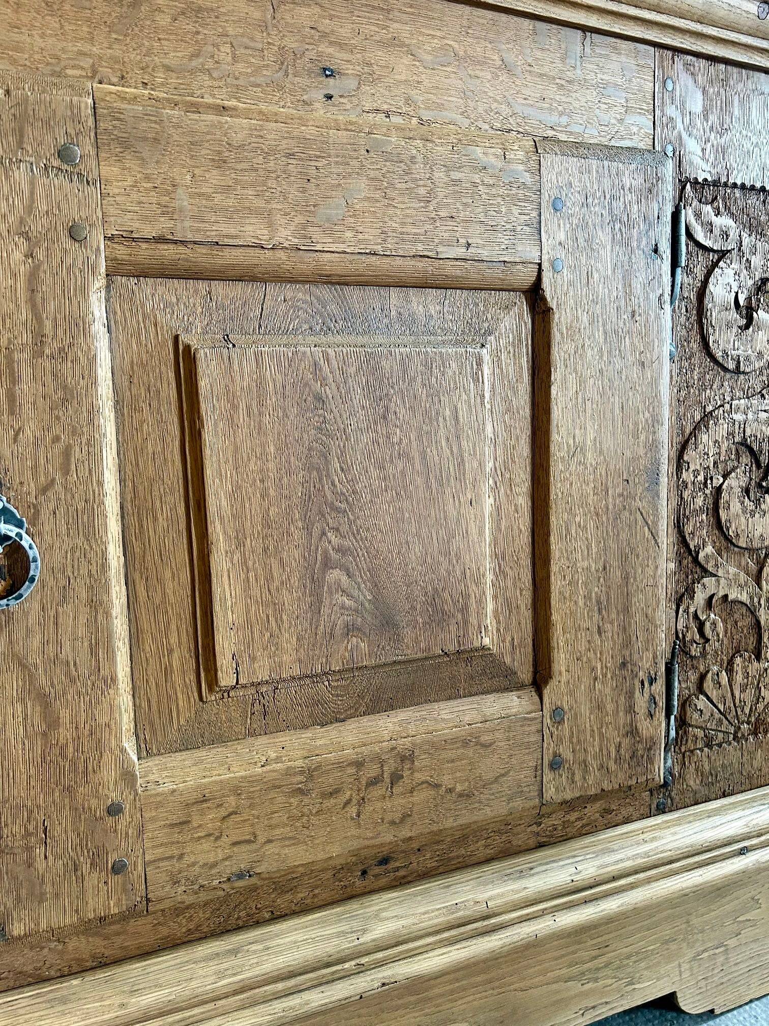 Antique carved oak sideboard