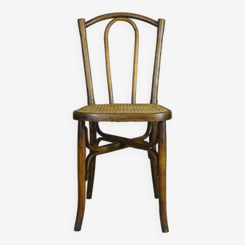 CAMBIER Bistrot Chair, circa 1930 cane