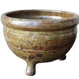 Grande passoire vintage française en céramique