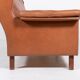 Canapé Wing en cuir cognac moderne danois des années 1970