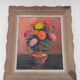 Still Life with Flowers Oil painting on panel signed Louis Morel