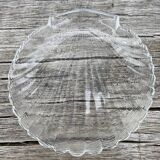 Vintage glass shell bowl