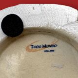 Large ceramic patchwork design vase Todo Mundo (Holland)