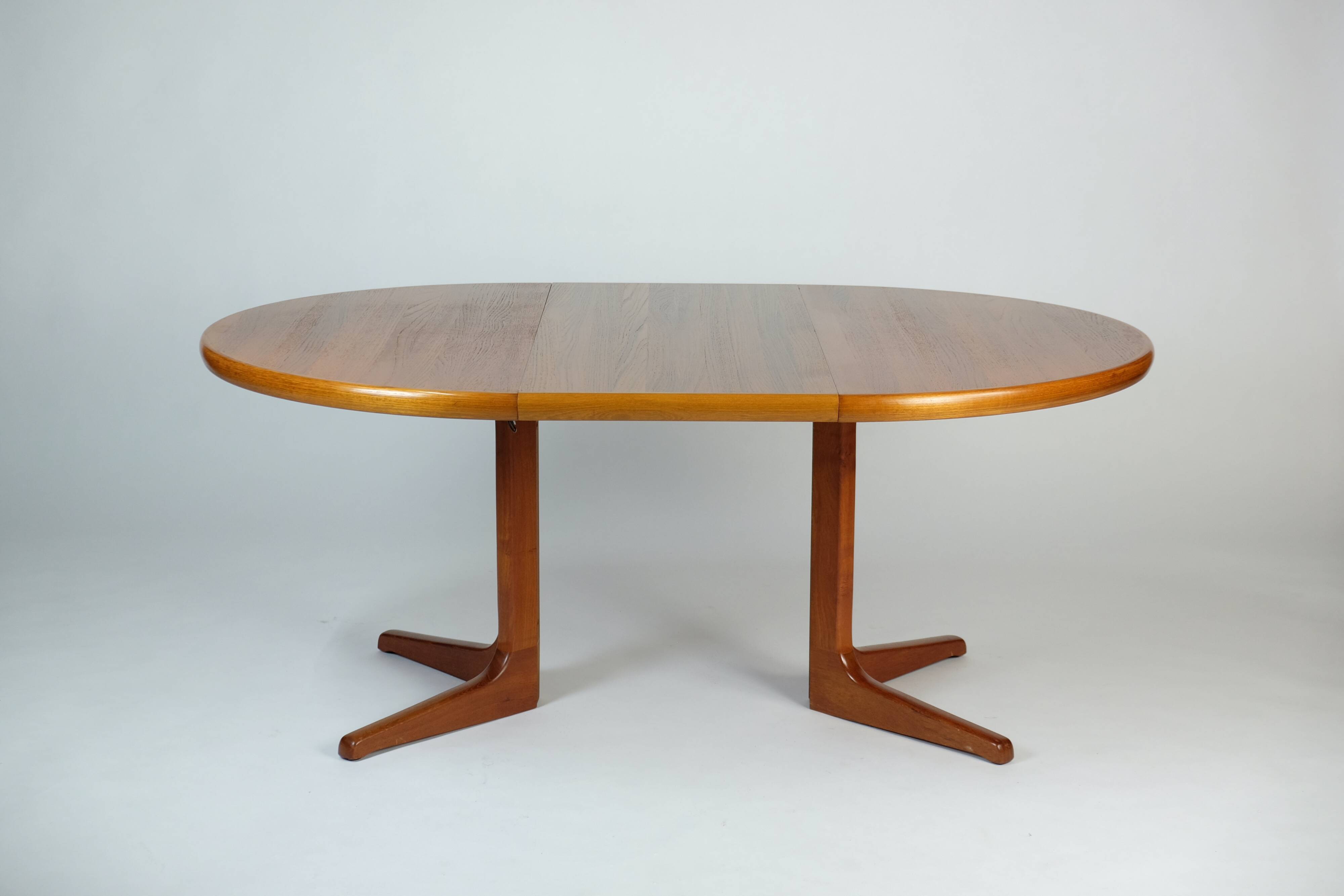 Vintage Teak Esstisch Dining Table Rund Erweiterbar Glostrup Danish Design