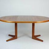 Vintage Teak Esstisch Dining Table Rund Erweiterbar Glostrup Danish Design