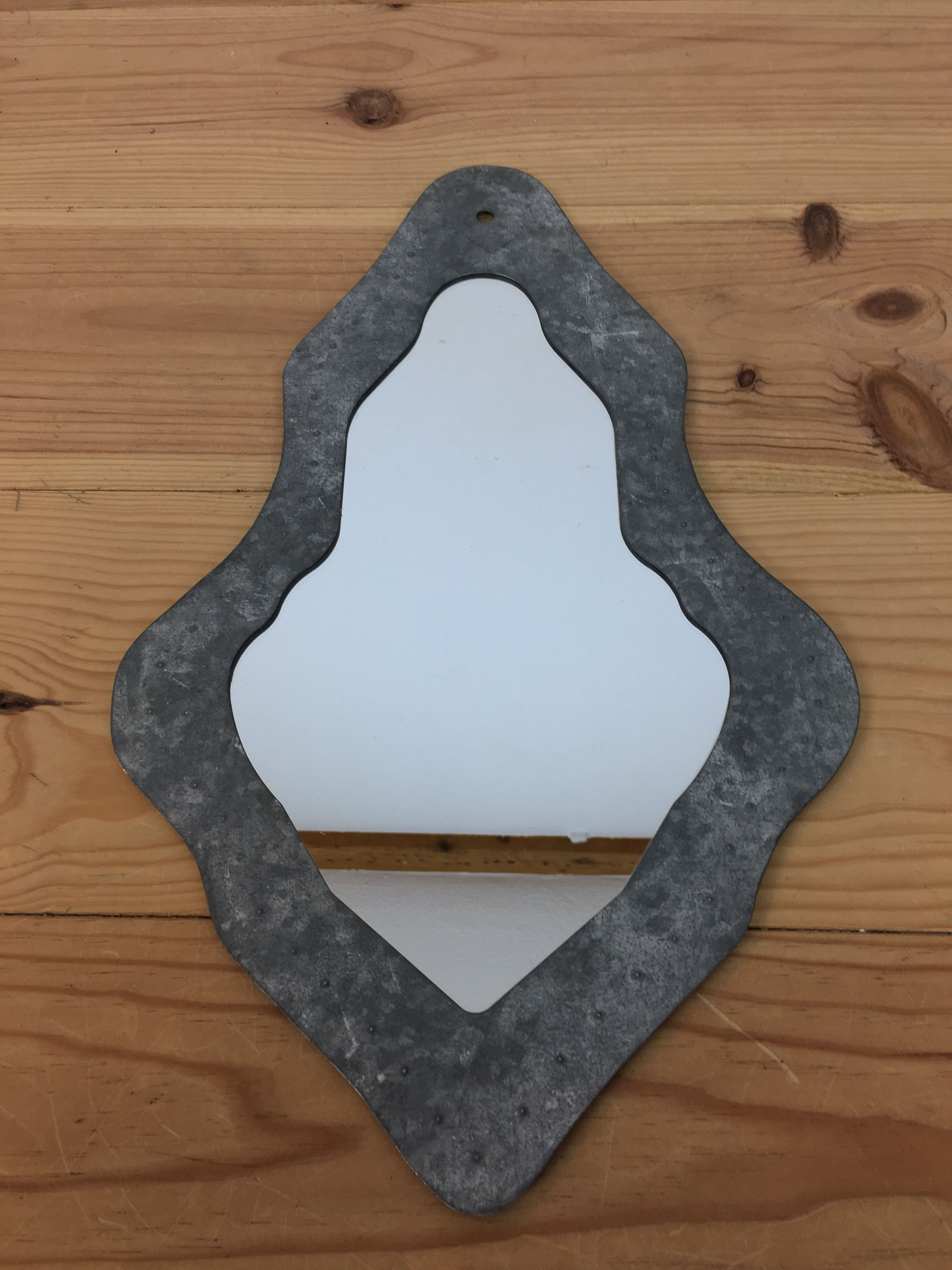 Mirror deco in galva 48 x 27 cm, industrial style
