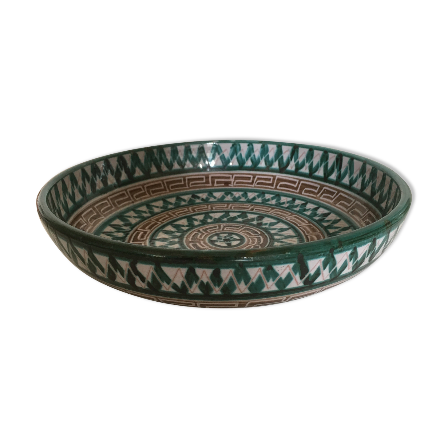 Ceramic plate by Robert Picault to Vallauris 60s
