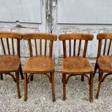 8 chaises bistrot anciennes