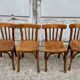 Series Lot of 8 old vintage bistro chairs