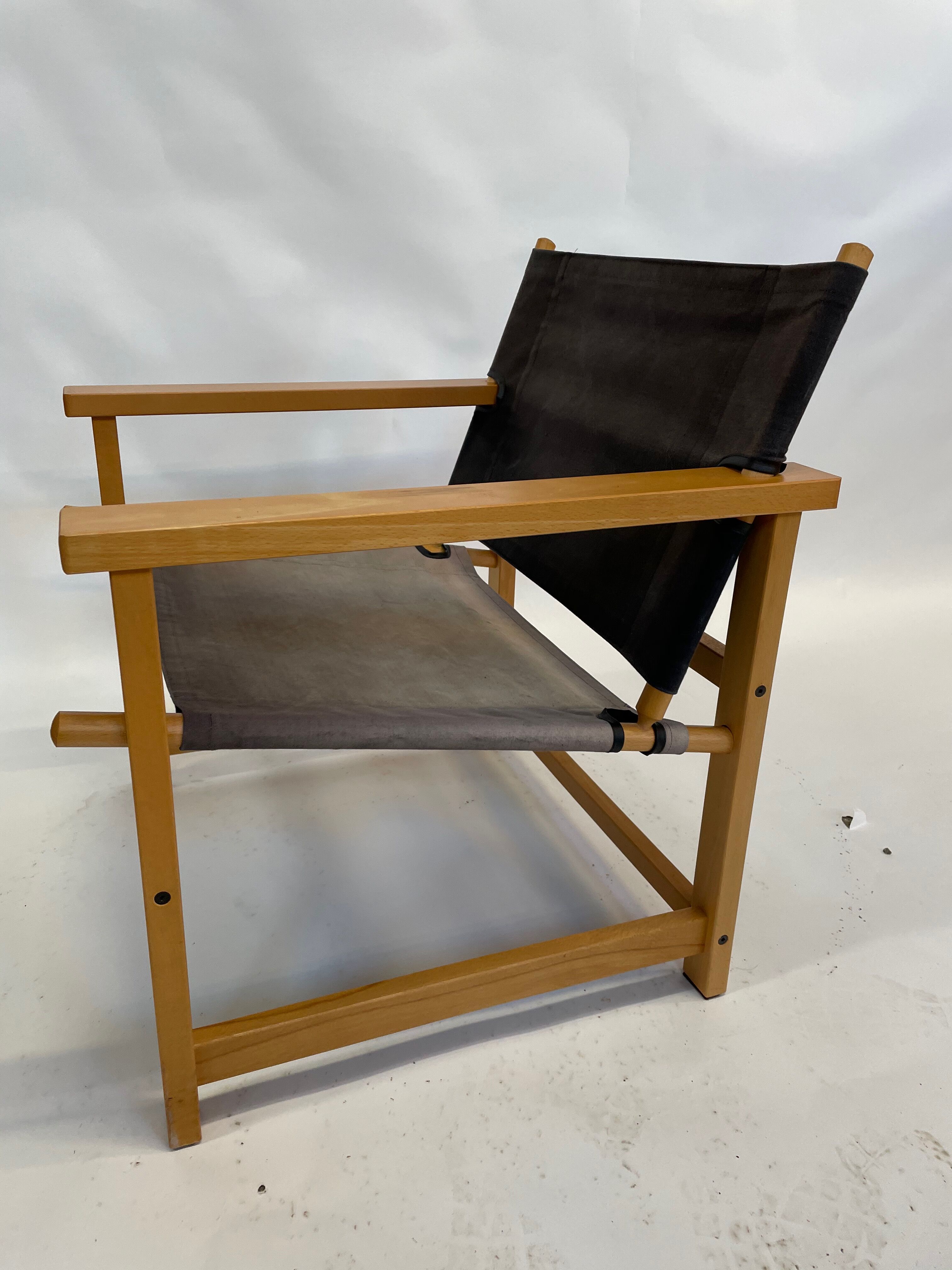 Vintage Safari Chair 1980s Hyllinge Møbler Denmark