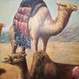 Oil on orientalist canvas